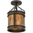 thumbnail image 4 of Meyda Tiffany 161288 Wyant 8" Wide Semi-Flush Ceiling Fixture - Chestnut, 4 of 5