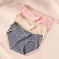 thumbnail image 2 of Seductiva Women Clothing Seamless Women Underwear Three Pack Underwear One Seamless Mid Waist Underwear Large Size Underwear Seamless and Comfortable Ladies Panties, 2 of 9