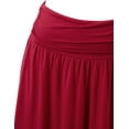 thumbnail image 4 of Doublju Women's Flowy Flared Comfy Maxi Skirt (Plus Size Available), 4 of 4