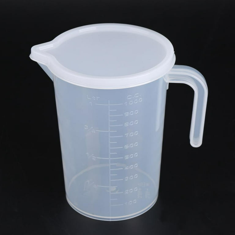  Holoras 1000ml Plastic Measuring Cup Clear Measuring Jug for Measure  Liquid and Baking Items, Kitchen Lab Use: Home & Kitchen