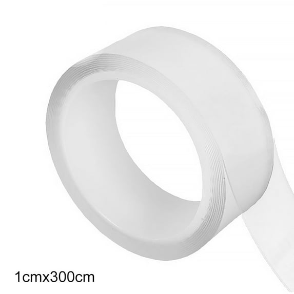 Kitchen Sink Transparent Tape Waterproof Anti-Mildew Self-adhesive Bathroom Strip Pool Water Seal,10mm Wide