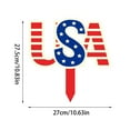 thumbnail image 3 of LanSuare 4th of July Garden Stake with American Flag Heart Shaped for Patriotic, Memorial Day, Independence Day Party Decorations, 3 of 5