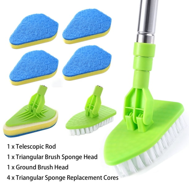 Long Scrub Brush Shower Cleaning Brush Adjustable Scrubber Brush Kit
