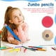 thumbnail image 5 of 2 lápices jumbo extra grandes de madera, lápices gigantes para escribir, lápices de dibujo divertidos, regalos de fiesta para niños, papelería novedosa, 5 of 7