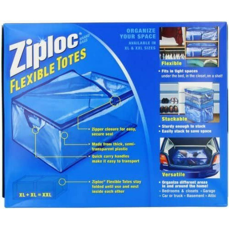 Ziploc Flexible Tote XL 2 Pack New in Box