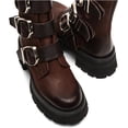 thumbnail image 3 of STEVE MADDEN ROLAND Boots Brown Leather, 3 of 5