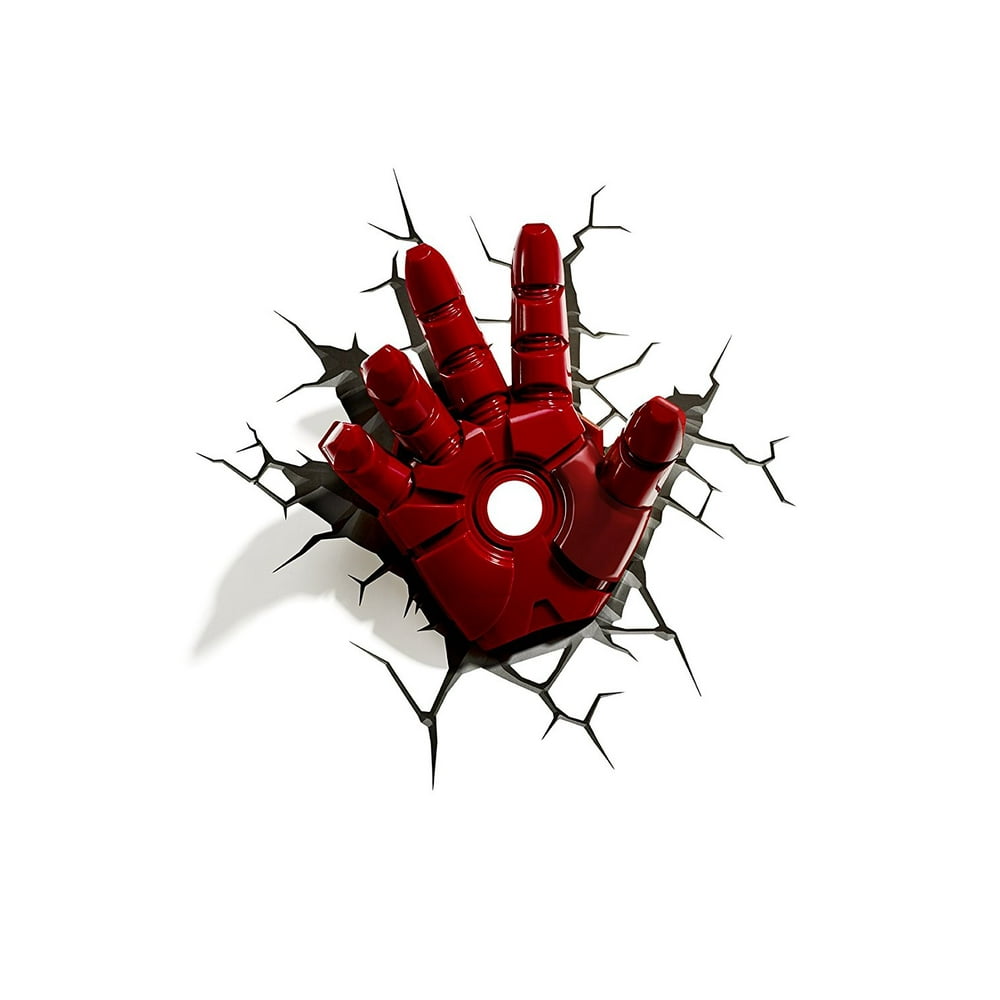 3D Light FX Marvel Iron Man Hand 3D Deco LED Wall Light - Walmart.com