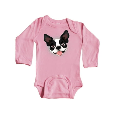 

Inktastic Boston Terrier Dog Gift Gift Baby Boy or Baby Girl Long Sleeve Bodysuit
