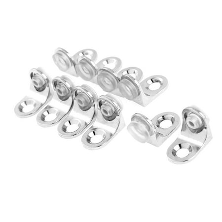 

L Shape Corner Glass Cabinet Shelf Support Suction Bracket 10PCS