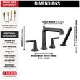 thumbnail image 2 of Delta T4736-SS Saylor Deck Mounted Roman Tub Filler - Brilliance Stainless, 2 of 2