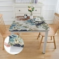 BANET Flower Tablecloth,Blue Washable Table Cloth for Rectangle Tables ...