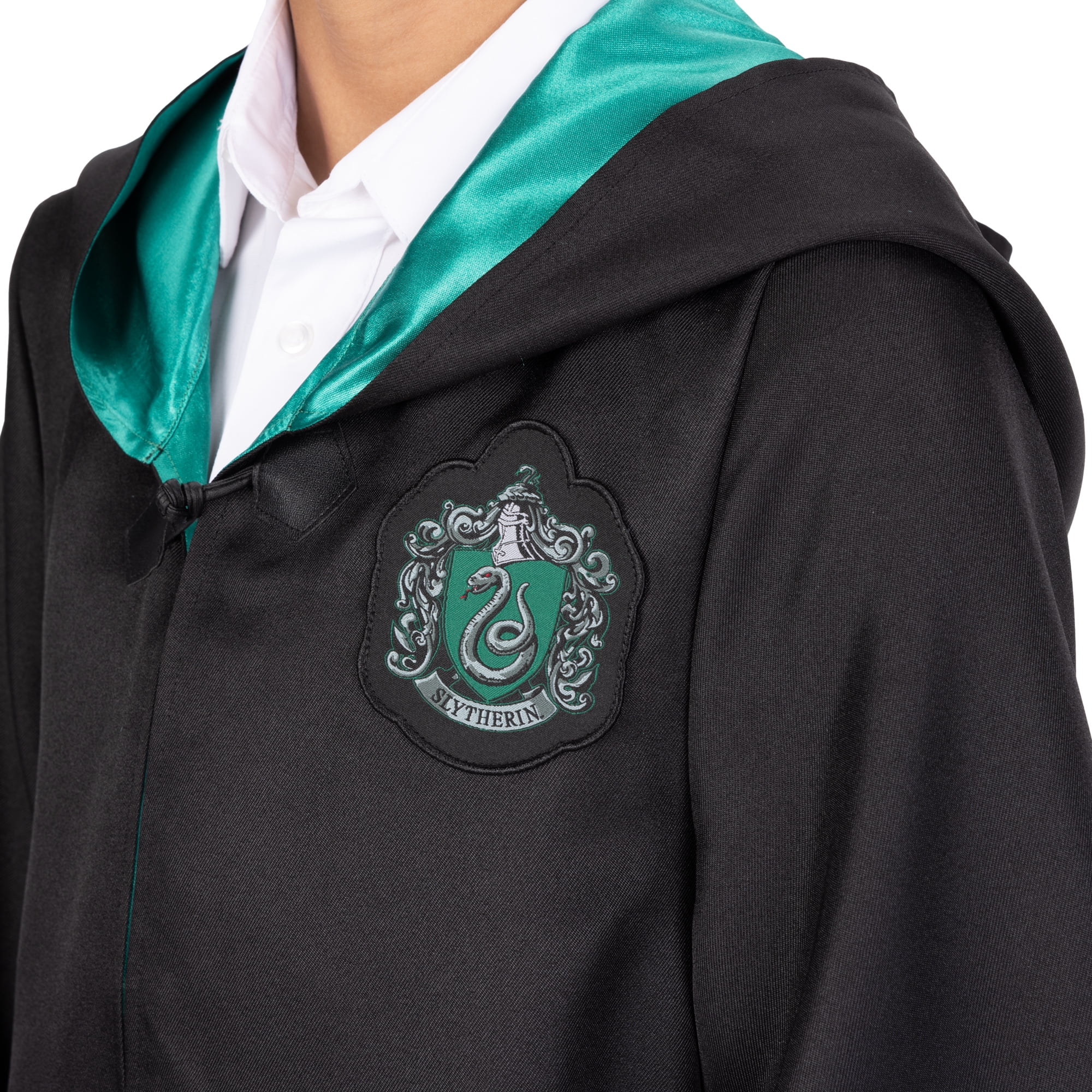 Harry Potter Boys or Girls Premium Hogwarts Slytherin Cosplay Robe, Size L/XL