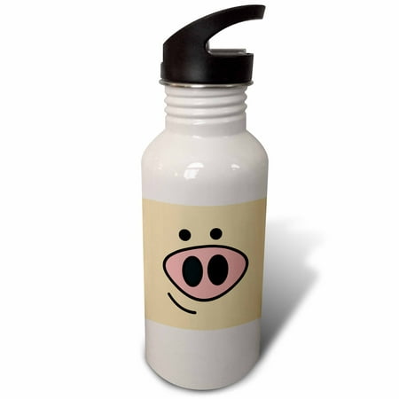 

Cute Happy Pig Face 21 oz Sports Water Bottle wb-57132-1