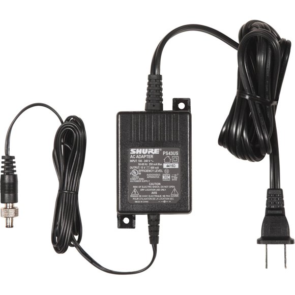Shure PS43US In-Line Power Supply for GLX4 & ULX4 Wireless Receivers