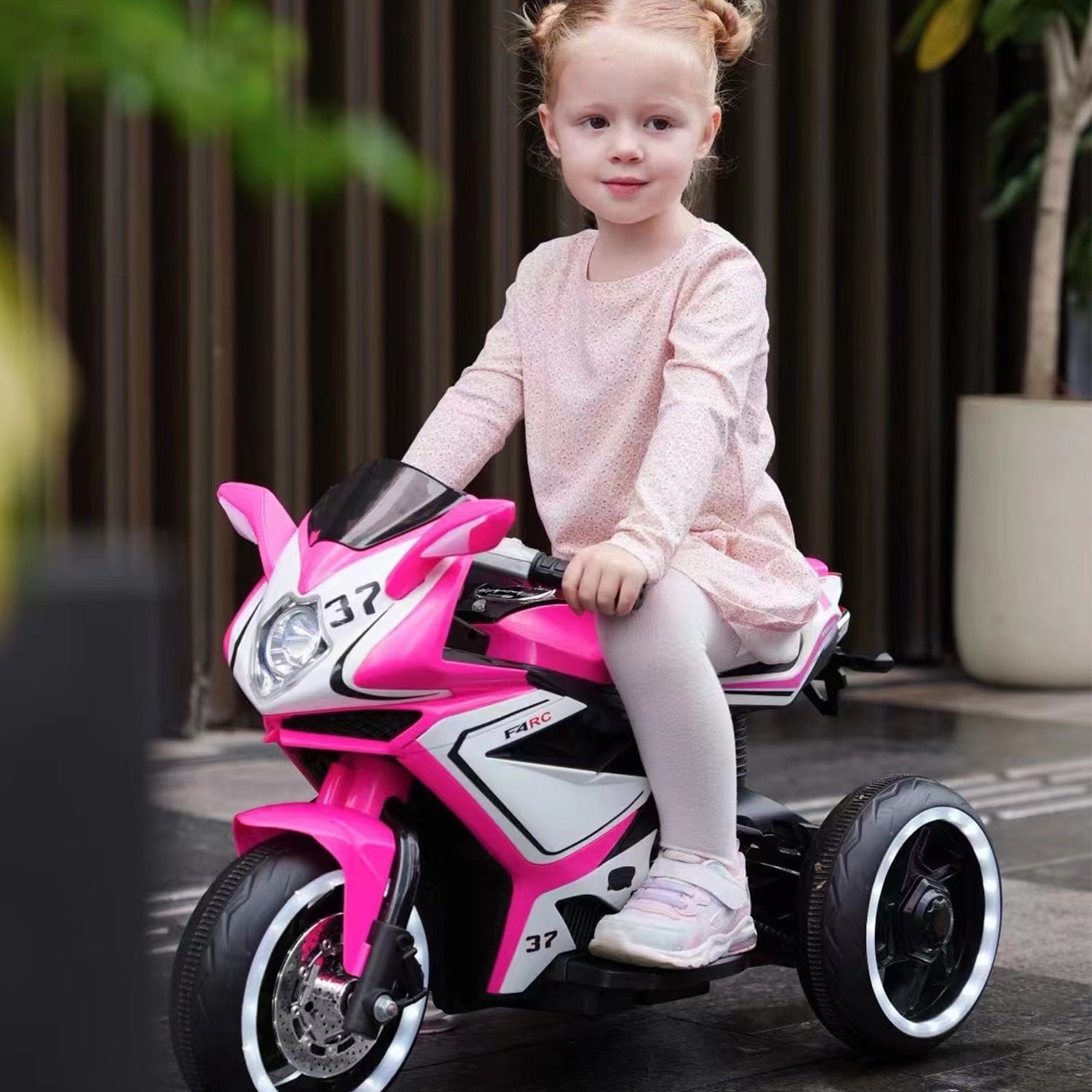 CIPACHO 6V Kids Electric Motorcycle Electric Ride On Car Toy for 3-4 Years Girl, Boys, Pink CIPACHO 6V Kids Electric Motorcycle Electric Ride On Car Toy for 3-4 Years Girl, Boys, Pink