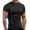 Black, variant on Mens T Shirts High Elasticity Sports Tight Short Sleeve Print Mens Knit Tops,White,5XL
