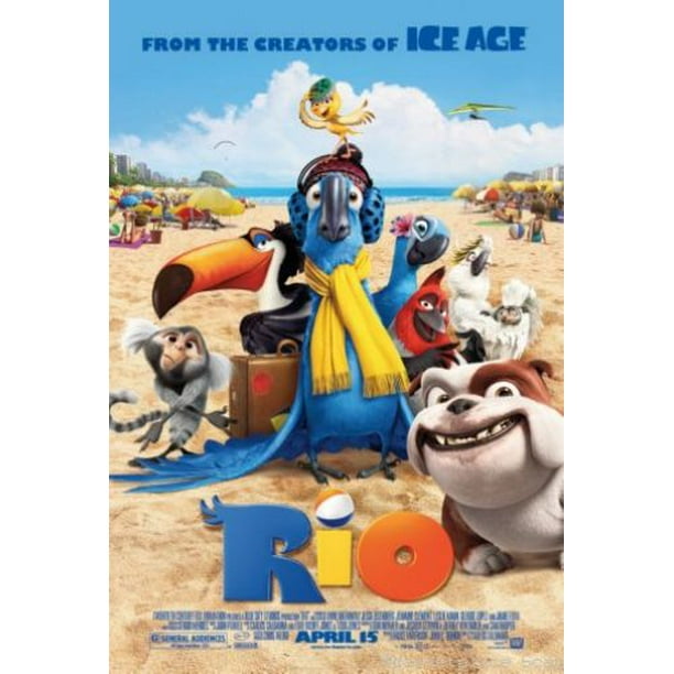 Best Posters Rio Movie Poster Metal Sign 8inx 12in Art Print On Metal 8x12 Walmart Com