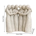 thumbnail image 6 of Hand-Painted Sisters Resin Figurine - Friendship Statue for Women, Perfect Sister Birthday Gifts & Friendship Day Presents, Decor for Desk Bedside Living Room (Six Sisters), 6 of 6