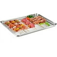 thumbnail image 5 of Triani Baking Sheet and Rack Set, 2 Pack ( 1 Sheet + 1 Rack ), Stainless Steel Baking Pans Cookie Sheets with Cooling Rack, Healthy & Mirror Finish,Oven & Dishwasher Safe - (Small, 10.5-inch), 5 of 7