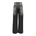 thumbnail image 5 of Ripped Jeans Womens, Audhol Jeans Women's High Waist Baggy Jeans Ripped Women's Jeans Denim Straight Trousers Baggy Jeans for Woman Black S, 5 of 6