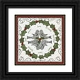 thumbnail image 1 of Shamp, Cindy 12x12 Black Ornate Wood Framed with Double Matting Museum Art Print Titled - Wreath, 1 of 4