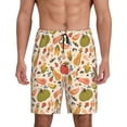 thumbnail image 3 of Lsque Fall Pumpkin Mens Sleep Pajama Shorts,Short Pajama Pants, Cotton Ultra-Soft Knit-XX-Large, 3 of 9