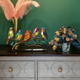 thumbnail image 3 of Desk Decorations Colorful 5 Birds on a Branch Ornaments,Colorful Birds Statue Ornament Tabletop Birds Decoration,Birds Sculpture Decoration Birds Statues Table Home Decor Accessories, 3 of 8