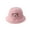 Pink, variant on JUNWELL 2PCS Cute Bear Solid Color Baby Fisherman Cap Cartoon Embroidery Dome Kids Girl Boy Bucket Hat Spring Summer Sun Infant Hat