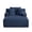 Blue, variant on 60" Oversized Corduroy Chaise Lounge, Comfy Sleeper Sofa, No Assembly,White