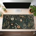 thumbnail image 3 of Dark Flower Desk Mat Floral Plants Mouse Pad, Aesthetic Wildflowers Large Gaming Mousepad Desk Pad, XXL Keyboard Mouse Mat Full Desktop Mat Women Office Desk Accessories Cover Mat 31.5"x15.75", 3 of 6