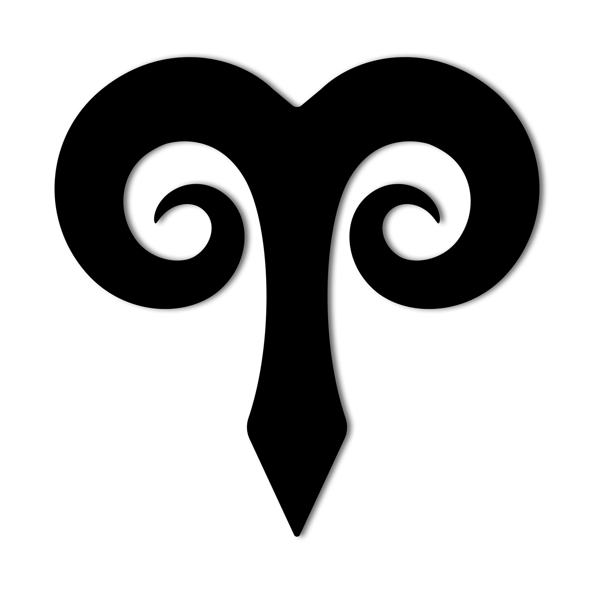 Aries Horoscope Symbol Metal Home Home Sign Metal Word Art Zodiac ...