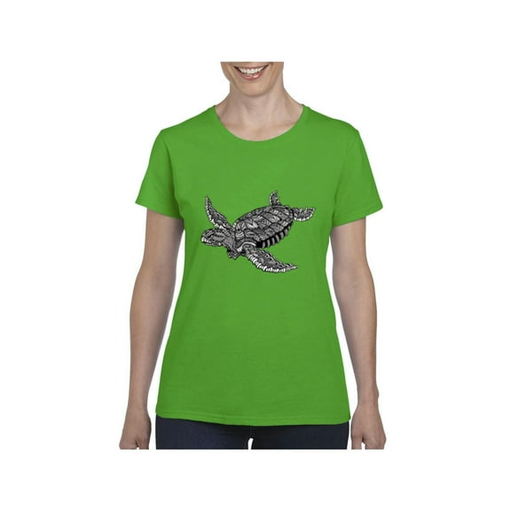 Normal is Boring - Women's T-Shirt Short Sleeve, up to Women Size 3XL - Sea Turtle Hawaii