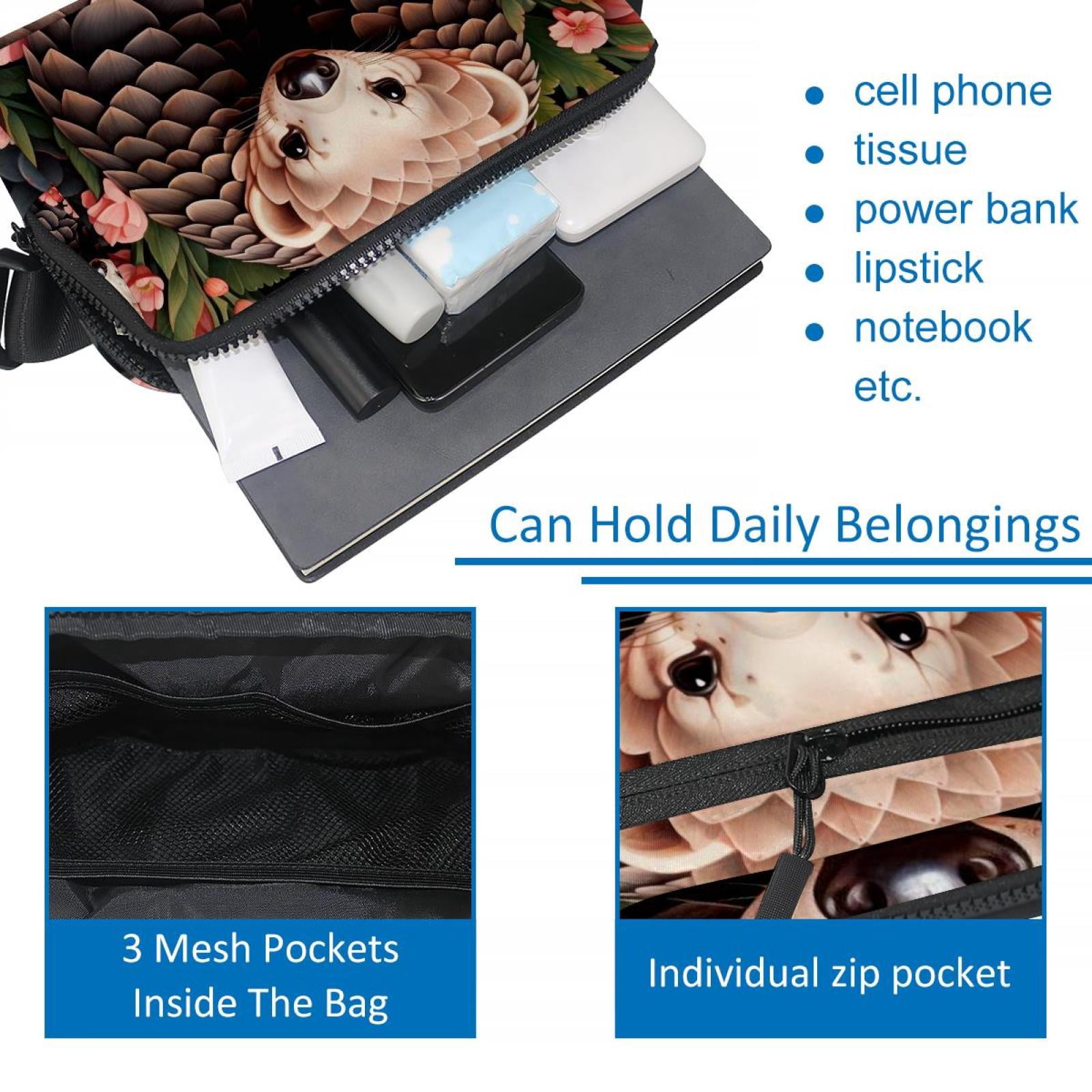 Pangolin Lightweight Adjustable Waist Bag with Extension Strap - Unisex Fanny Pack