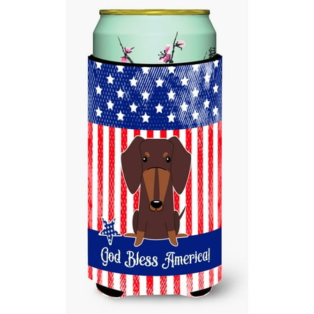 

Carolines Treasures BB3126TBC Patriotic USA Dachshund Chocolate Tall Boy Beverage Insulator Hugger Tall Boy