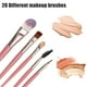 thumbnail image 2 of Juego de brochas de maquillaje Unique Bargains Fibra sintética rosa, 2 of 7