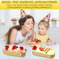 thumbnail image 4 of Aluminum Foil Mini Loaf Pans with Lids 6.8 oz 6.5 x 2.6 x 2 Inch Disposable Rectangle Baking Cups Muffin Tins Brownie Ramekins Loaf , Bread Baking Containers, 4 of 6