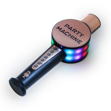 Singing Machine - Party Machine Mic - Rose Gold - Rose Gold and Black