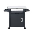 thumbnail image 3 of NUUK Outdoor Grill Cart with Storage, Portable Patio Kitchen Island Grill Table with Wheels, BBQ Cart Movable Pizza Oven Table Stand, 3 of 8
