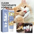 thumbnail image 1 of Pasta de dientes para mascotas, 100 g, para el cuidado bucal, el mal aliento y el sarro. Pasta de dientes para gatos y perros., 1 of 9