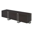 thumbnail image 2 of Bowery Hill Modern Rectangular Wood TV Stand with Drop-Down Door in Dark Walnut, 2 of 7