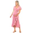 thumbnail image 2 of Maternity and Nursing Butterfly Sleeve Dress with Ruffles, 2 of 4