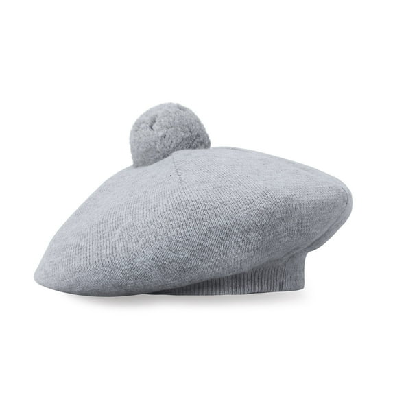 Hope & Henry Girls' Pom-Pom Sweater Beret