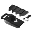 thumbnail image 1 of veasfak Fruit Vegetable Onion Cutter Kitchen Gadgets 7 Pieces Black, 1 of 8