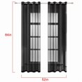 thumbnail image 2 of Coofit Sheer Curtain Solid Color All-match Translucent Window Gauze Window Panel, 2 of 10