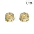 thumbnail image 3 of Unique Bargains Guitar Control Knobs Speed Volume Control Knobs 6x26x13mm Musical Instrument Parts Replacement Gold 2 Pack, 3 of 5