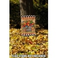thumbnail image 4 of Toland Home Garden Checkerboard Bouquet Flower Fall Flag Double Sided 12x18 Inch, 4 of 5