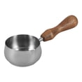 thumbnail image 1 of Taza para Salsa Espresso Crema Mango de Madera Mini Acero Inoxidable, 1 of 6