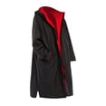 thumbnail image 4 of Chaqueta cortavientos unisex impermeable, gabardina ligera impermeable con cremallera, Talla L Negro Rojo, 4 of 6
