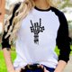 thumbnail image 2 of Camiseta suelta estampada a la moda para mujer, blusa de manga larga, cuello redondo, camisetas informales Pompotops FGAJ8269, 2 of 5