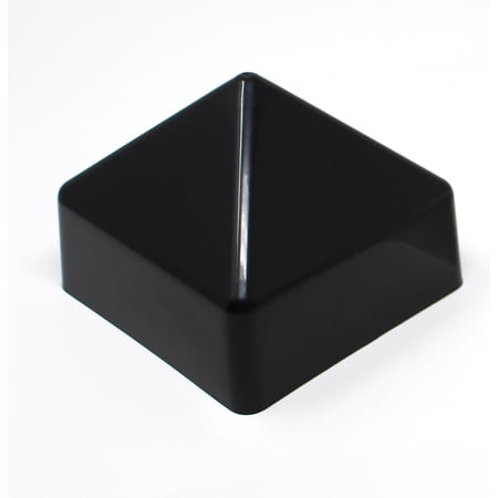 6x6 (5-7/8" x 5-7/8") Square Pyramid Style Cap Boat Dock Pylon Piling Cap Cover BLACK OR WHITE - BLACK